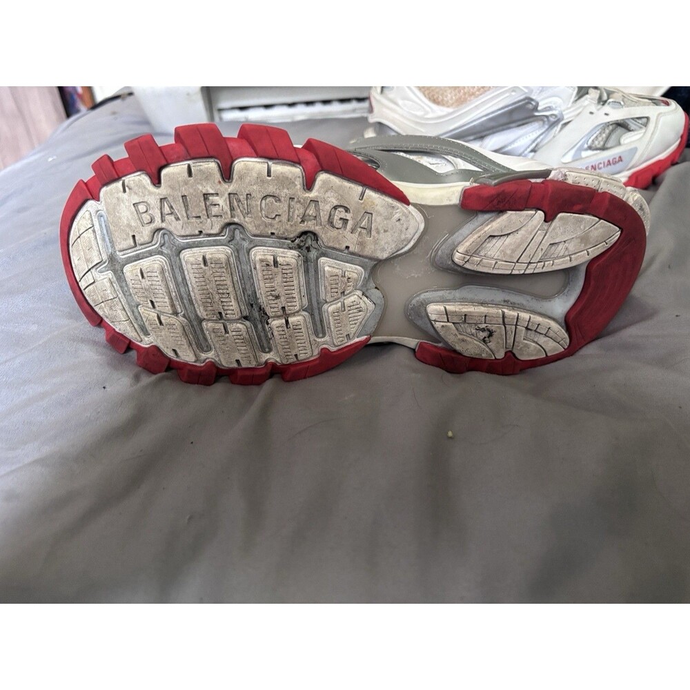 Size 9 - Balenciaga Track Sneaker White Red - Picture 7 of 7